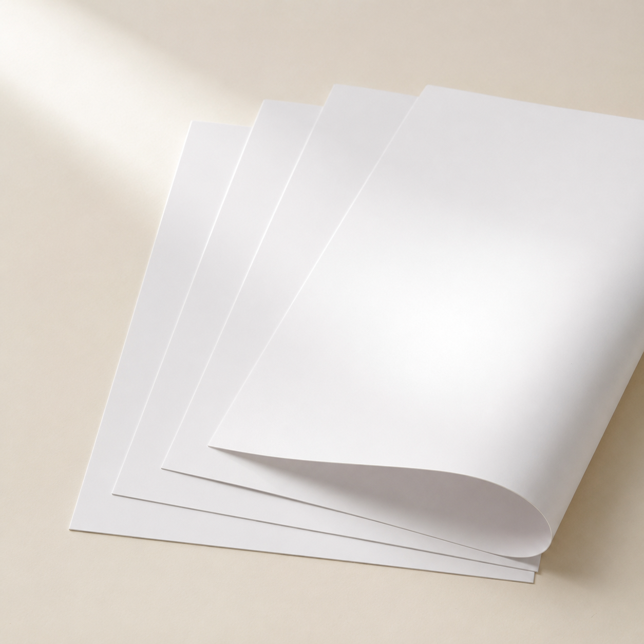Smooth white coated art paper sheets for rigid box wrapping