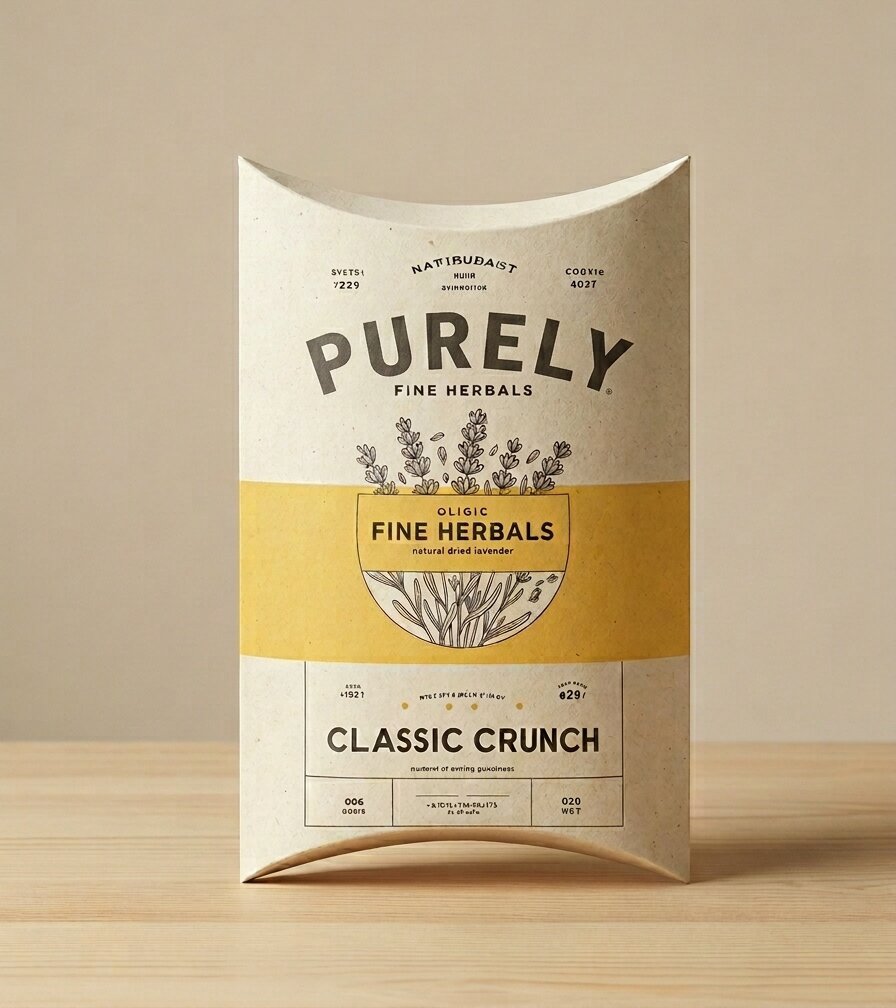 Pillow box packaging