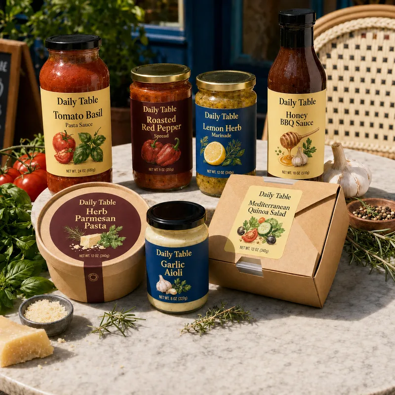 Custom food labels