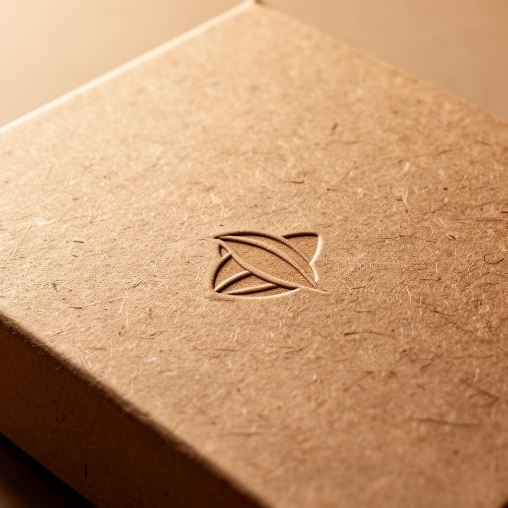 Natural kraft paper fiber texture